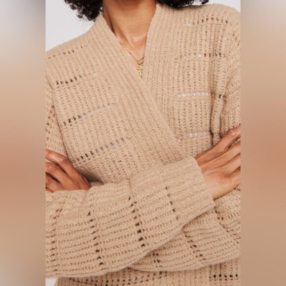 SPIRITUAL GANGSTER Casey wool open CARDIGAN - Picture 4 of 7